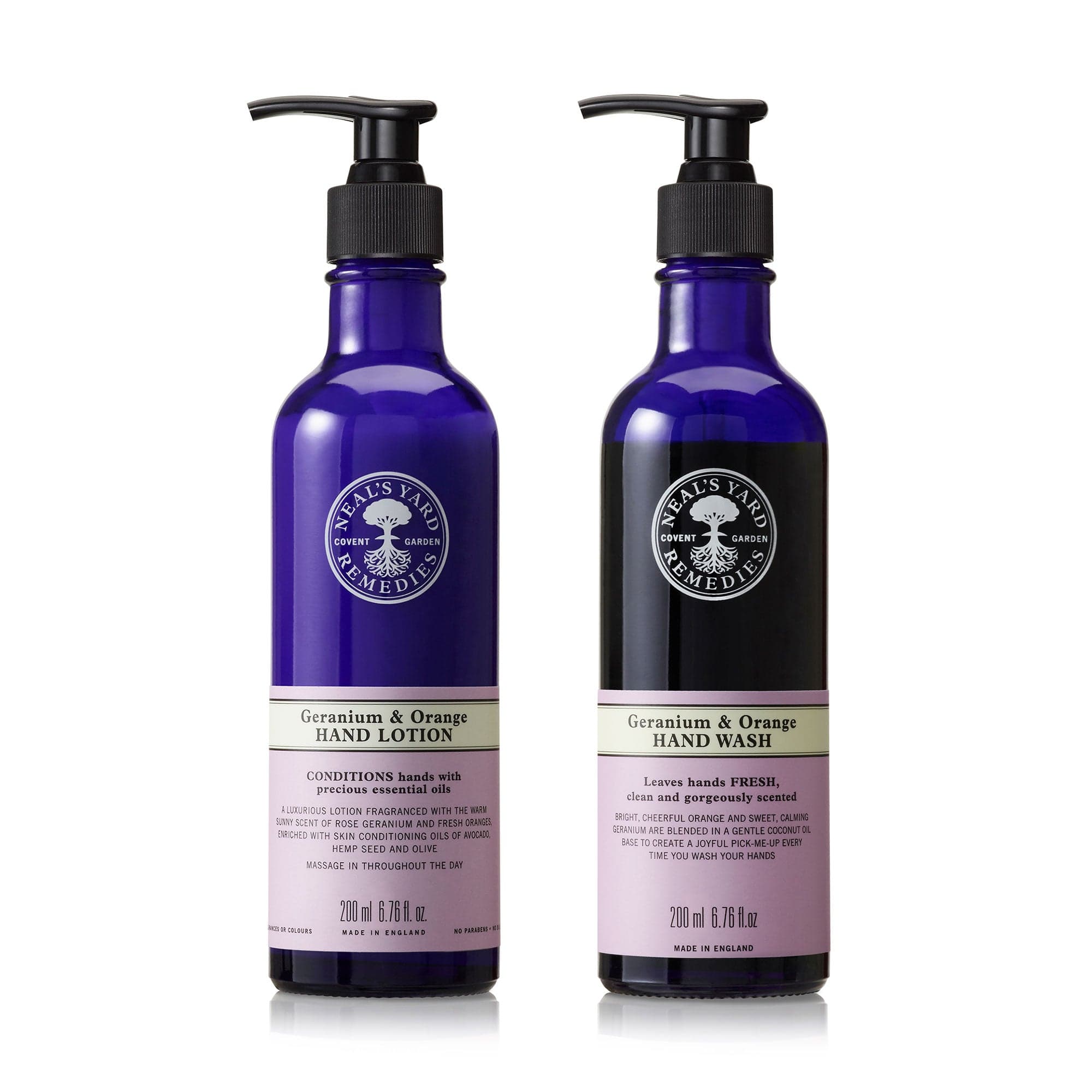 Neal's Yard Remedies Hidden FREE GIFT: Geranium & Orange Hand Wash and Lotion 200ml
