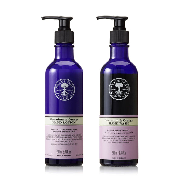 Neal's Yard Remedies Hidden FREE GIFT: Geranium & Orange Hand Wash and Lotion 200ml