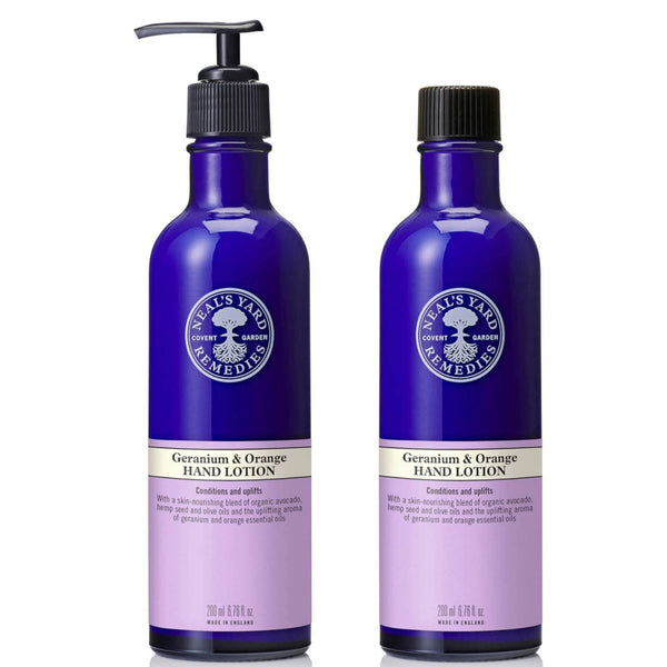 Neal's Yard Remedies Bundles Garden Mint & Bergamot Hand Lotion 200ml Reduce & Reuse Duo